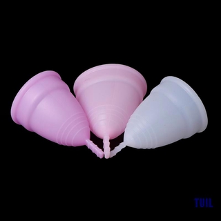 (TUIL)Women Lady period cup Medical Grade Silicone Feminine hygiene menstrual cup