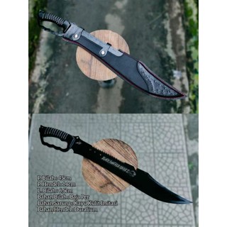 Pedan9 ASOKA PIS4U - cuchillos negros de supervivencia