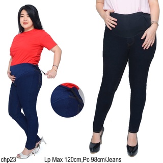 Embarazada pantalones Semi Jeans lápiz estómago bolsillos - embarazada pantalones de trabajo tamaño JUMBO pantalones de gran tamaño CHp23