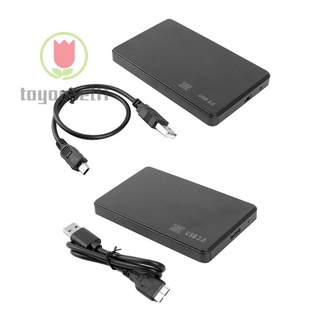 (toyouself1) Caja De Plástico De 3 Tb USB 2.0/3.0 Carcasa De 2,5 Pulgadas SATA SSD HDD Móvil