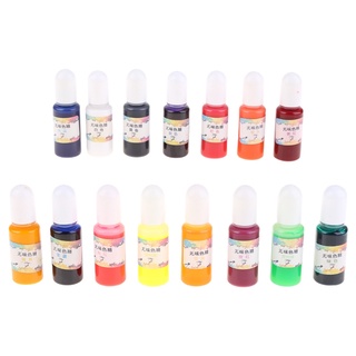 di 15 unids/set diy joyería accesorios epoxi pigmento segunda generación color aceitoso 10ml/botella