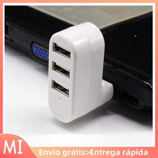 ?ENVIO GRÁTIS ? USB 2.0 three-port hub 7-character rotating HUB three-port multi-function extender USB three-port splitter