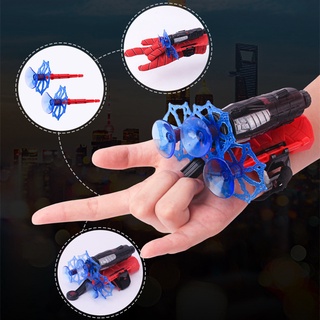 nuevo juego de juguetes de spider man de plástico cosplay spiderman guante lanzador juguetes divertidos (2)