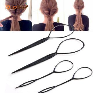 4pzas Set de horquillas para el cabello herramienta de peinado mágico/hecha para cabello/Clip de cola de pony para mujer