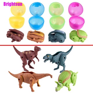 [Brightsun] Huevos sorpresa de pascua dinosaurio juguete modelo de dinosaurios deformados huevo