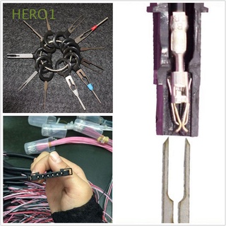 HERO1 11Pcs Práctico Arrancaclavos Kit Plug Cable eléctrico Terminal de coches Herramienta de eliminacion Liberación Puller Nuevo Hot Crimp Connector