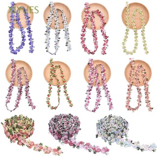 xiyues diy encaje floral poliéster encaje tela de encaje colorido accesorios de ropa flores decoración hecha a mano ropa costura (1)