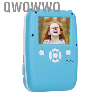 Qwqwwq Children Digital Camera Thermal Printer 2.4 Inch Color HD Display for Shooting