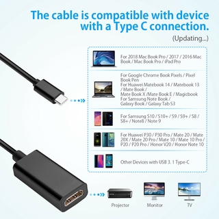 ALISONDZ Monitor adaptador AV tipo C a HDMI Cable tipo C a HDMI TV USB C 4K macho a Femal convertidor/Multicolor (9)