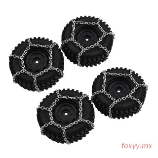 foxyy 4 piezas de neumáticos antideslizantes de metal para coche 1/12 mn86k mn86ks mn86 mn86s rc
