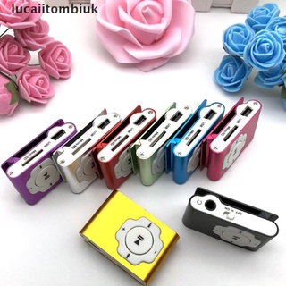 [lucai] USB Mini Portable MP3 Music Player Clip Support 32GB Micro SD/TF Card Earphone .
