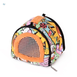 ksy Portable Small Pet Travel Bag Hamster Carrier Breathable Outdoor Hedgehog Bag