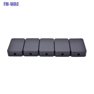 firstmeet-5pcs plástico eléctrico negro impermeable caso proyecto caja de unión 48*26*15mm