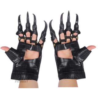 [FENTEER1] Guantes de piel sintética de Halloween Dragon Claw guantes de Cosplay manoplas adultos disfraces guantes
