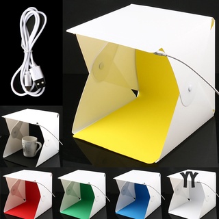 Mini Plegable Estudio Difuso Suave Caja De Luz Con LED Fotografía Fondo De Fotos