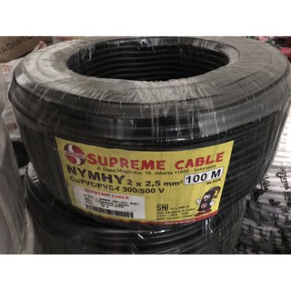 Nyyhy Cable eléctrico 2x2.5 Supreme fibra negra por metro