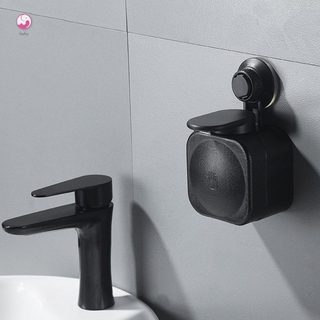 dispensador de jabón de ventosa para bebé, montado en la pared, abs, impermeable, para baño en casa (5)