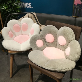 Cojín de pata de gato perezoso sofá silla de oficina cojín oso pata caliente piso lindo asiento almohadilla oso pata medio cerrado para comedor dormitorio confort silla