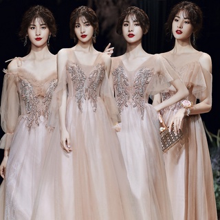 Nuevo diseño de la boda de las mujeres elegante vestido de encaje señoras cena vestido de noche vestidos de dama de honor