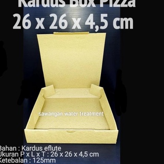 Ready'pizza box cartón 26x26 x 4,5 cm contenido 10 pcs/26 cm caja de pizza de cartón - Chocolate se puede pedir