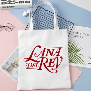 Lana Del Rey Bolsa De La Compra bolso shopper Lona Algodón Reciclaje Tela Saco cabas Cadena sacolas