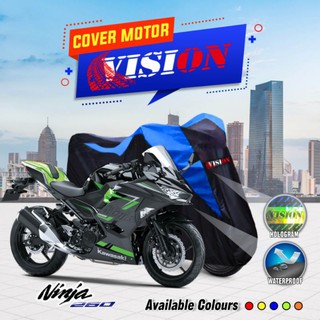 Kawasaki NINJA 150 250cc motocicleta cubierta manta/impermeable motocicleta cubierta del cuerpo de la marca holograma visión