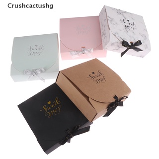 [chg] creativo estilo mármol caja de regalo papel kraft diy caja de caramelos regalo día de san valentín venta caliente