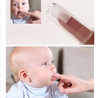 Cepillo de dientes de dedo para bebés/niños/cepillo de silicón suave para encías