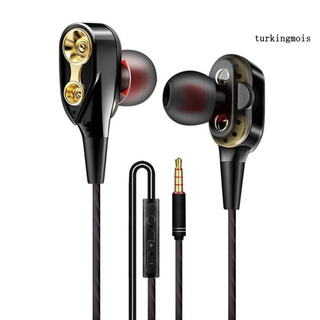 [tmx] auriculares inalámbricos estéreo con micrófono de plástico móvil bobina de hierro 3,5 mm universal auriculares para deportes (5)