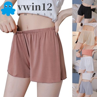 VWIN Hot Selling Summer Safety Pants Loose Sleep Bottoms Women Shorts Thin Silky Home Nightgown Soft Breathable Plus Size Outwear/Multicolor