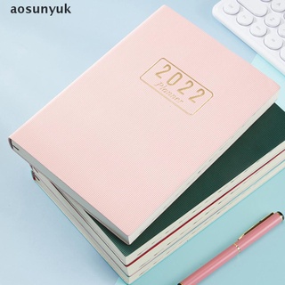 [uny] 1pc planificador a5 agenda cuaderno semanal metas habit schedules 2022 diario cuaderno.