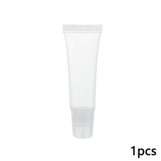 1pcs 8g portátil suave PVC transparente recargable brillo labial bálsamo loción protector solar crema contenedores cosméticos maquillaje botella herramientas