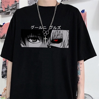 Camiseta manga corta para mujer con estampado anime japonés Tokyo Ghoul Kaneki Ken (1)
