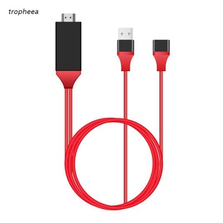 tro 1080P HDMI-compatible Mirroring Cable Phone to TV HDTV Adapter For iPhone iPad A-ndroid new