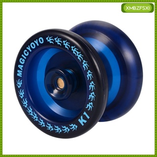 [fsxi] k1 profesional yoyo bola de plástico abs con cadena de 8 bolas \" u\" tipo rodamiento azul (4)