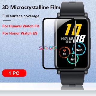 3D Curvo De Borde Completo Smart Watch Suave Película Protectora Cubierta Para Huawei Fit/Honor ES Protector De Pantalla Caso = ▷ +