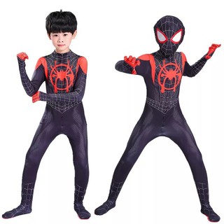 Spiderman disfraz niños Miles Morales Super hombre Super hombre negro ok