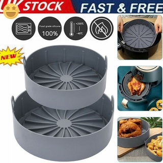 NEW Multifunctional Freidora de aire olla de silicona multifuncional reutilizable forro resistente al calor accesorios de horno para el hogar cocina hornear (1)