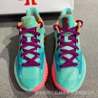 Venta Caliente Nike Kyrie Low 4 Keep Sue Fresco Verde Naranja Polvo Zapatos De Baloncesto Hombres Y Mujeres Cz0105-300