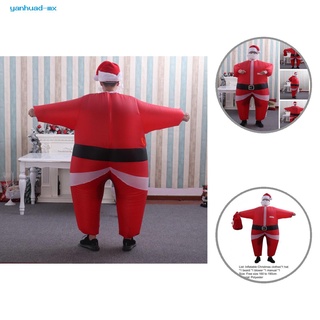 yanhuad traje inflable rojo claus cosplay traje inflable durable para fiesta