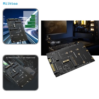 milktea tarjeta de expansión compacta m.2 msata a sata 2.5 pulgadas 7pin 15pin ampliamente compatible placa convertidora eficiente para hdd