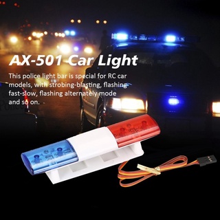 AX-501 Multi-function Flashing LED Police RC Car Light Bar For 1/10 1/8 Parts