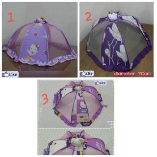 Cubierta de guante cubierta de la cubierta de SAJI mesa redonda de alimentos muñeca HELLO KITTY púrpura