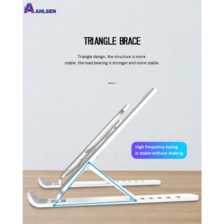 AH Ultrathin Adjustable Foldable Portable Notebook Laptop Stand Riser Desktop Notebook Non-Slip Holder For Macbook Pro Air iPad Pro DELL HP/ Home Office AH