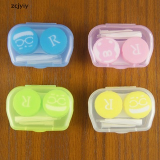 zcjyiy - caja de almacenamiento portátil transparente para lentes de contacto, contenedor mx