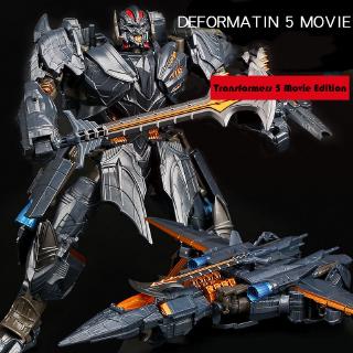 Negro Mamba <Transformers 5: el último caballero> aleación película avión Megatron Robot película acción Figues modelo juguetes regalo infantil