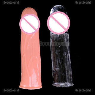 Gooutdoorhb 1Pc Men Male Toy Cover Sleeve Ring Delay Impotence Extension Condom Cover