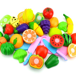 [disponible en inventario] 1 pza Mini juguete de cocina para niños juguete de seguridad de plástico para frutas y verduras juguetes educativos para niños