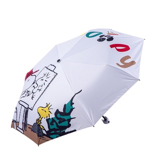 Snoopy Super lindo paraguas portátil a prueba de viento Anti-UV sol/lluvia paraguas 4Colors (5)