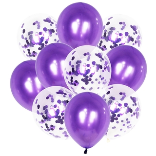 10 pzs juego de globos transparentes confeti con lentejuelas decoración de habitación de boda/decoración de fiesta de cumpleaños/suministros de decoración (4)